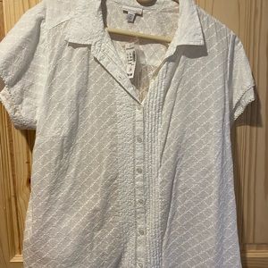 Dress barn, 2x, blouse, white